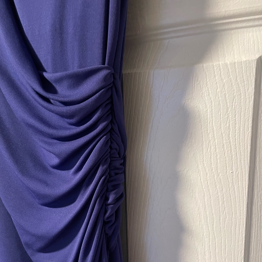 Purple dress can be worn as cocktail or work